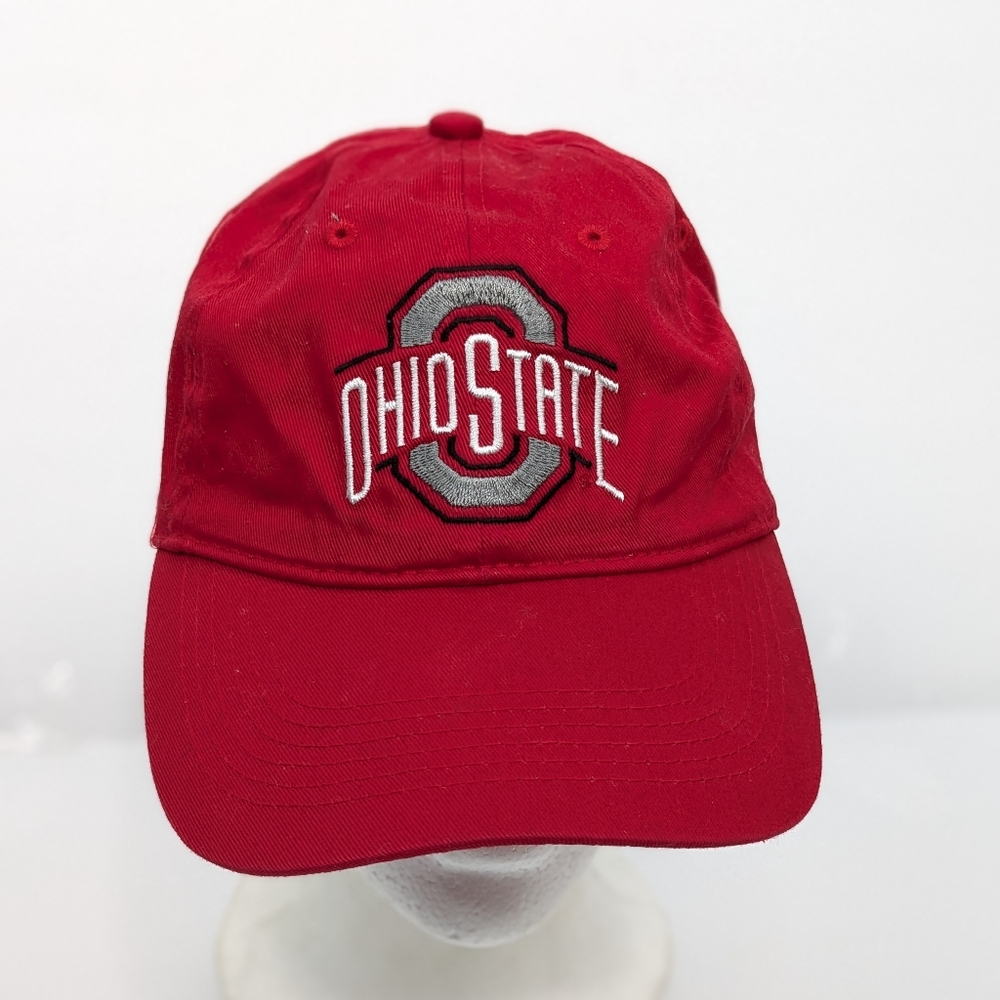 Ohio State Buckeyes Hat Fan1 Fan Athletic Headwear Red Baseball Cap Adjustable